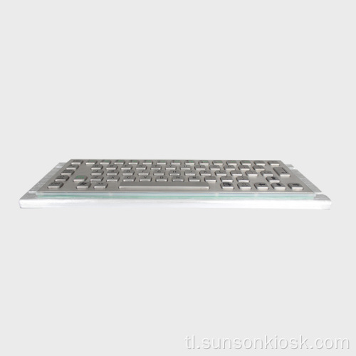 Braille Metal Keyboard na may Touch Pad